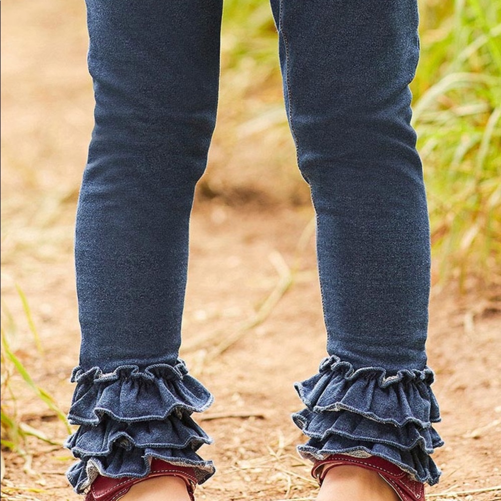 Matilda Jane Girls’ Ruffle Jeggings. NWT.